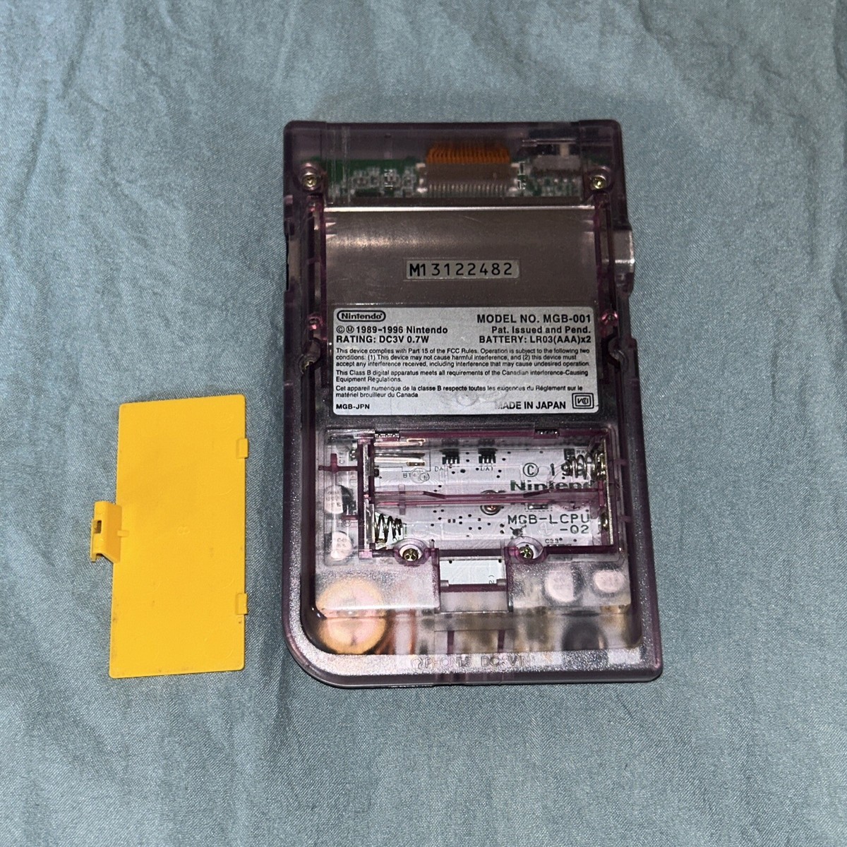 Nintendo Game Boy Pocket (MGB-001) Clear Atomic Purple JP Version