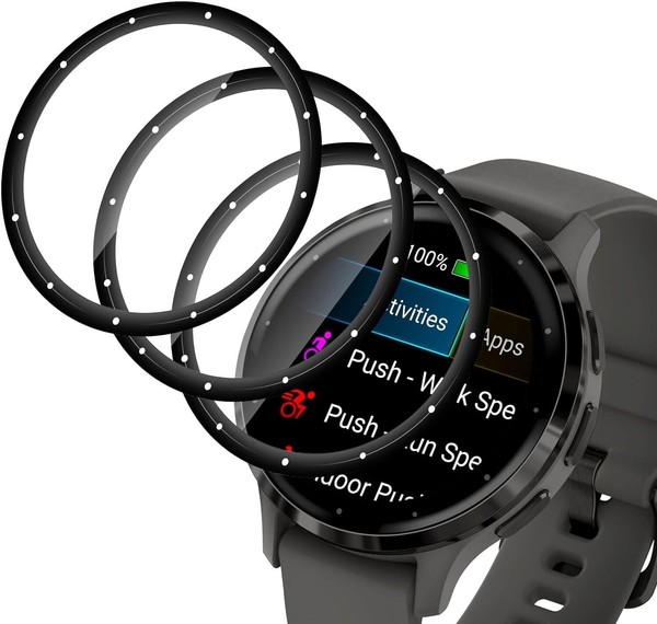 3X 3D Schutzglas Glasfolie FüR Garmin Venu 3S Hartglas Full Screen Curved-image