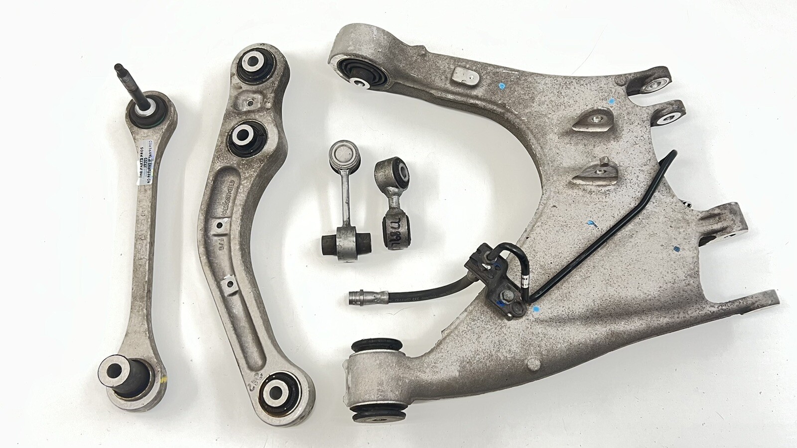 13-18 BENTLEY FLYING SPUR DRIVER LEFT REAR CONTROL ARM SET OF 5 OEM
