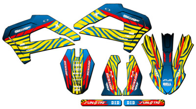 2022 CX 65 TIGRE Red Senge Graphics Kit Compatible with Cobra