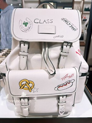 NWT Coach Sprint Backpack With Sketch Print CAJ65 | eBay