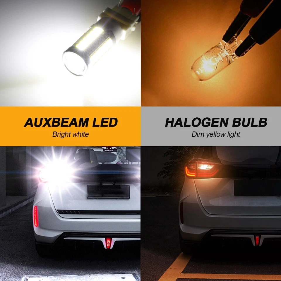 AUXBEAM LED DRL Bombilla de conducción diurna 3157 4114 4157 6000K Blanca Foto 2 de 4