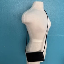 Worthington Wallet on a String Clutch Crossbody Bag Purse Black NEW NWT