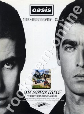 Oasis Be Here Now LP Tour Advert