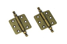 L+R Alte Scharniere Zierscharniere Eisenbeschlag Truhenband Möbelbänder Vintage