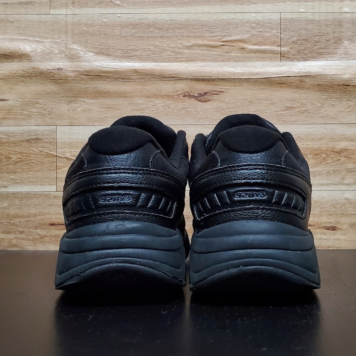 New Balance 928v3 Shoes Black Leather Hook and Loop Sneakers