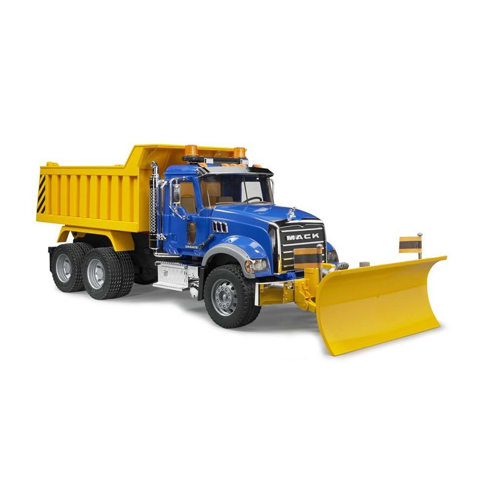 Bruder Toys 1:16 Scale Mack Granite Dump Truck w/Plow | eBay