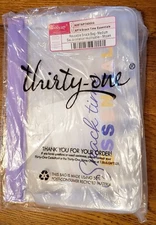 Thirty One Medium Silicone Reusable Snack Time Essential Bag Lavender