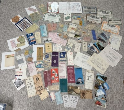 Vintage Eisenbahn Ephemera Lot Fahrpläne Karten Tickets Union Pacific Amtrak RIESIG