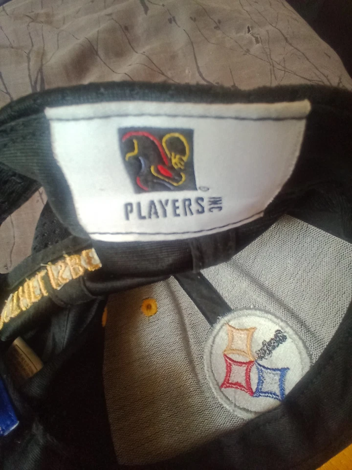 Sombrero de Ben Rothelisbetger #7 Steelers para niños firmado por el jugador Dave Segard #9 Foto 4 de 4