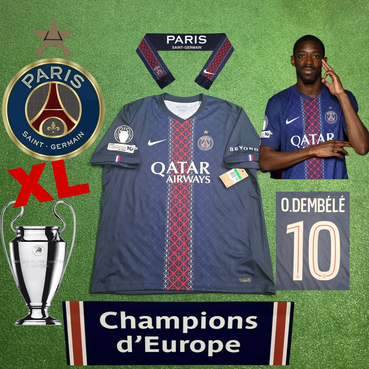 Preços baixos em Paris Saint-Germain Tamanho Extra Grande fã de