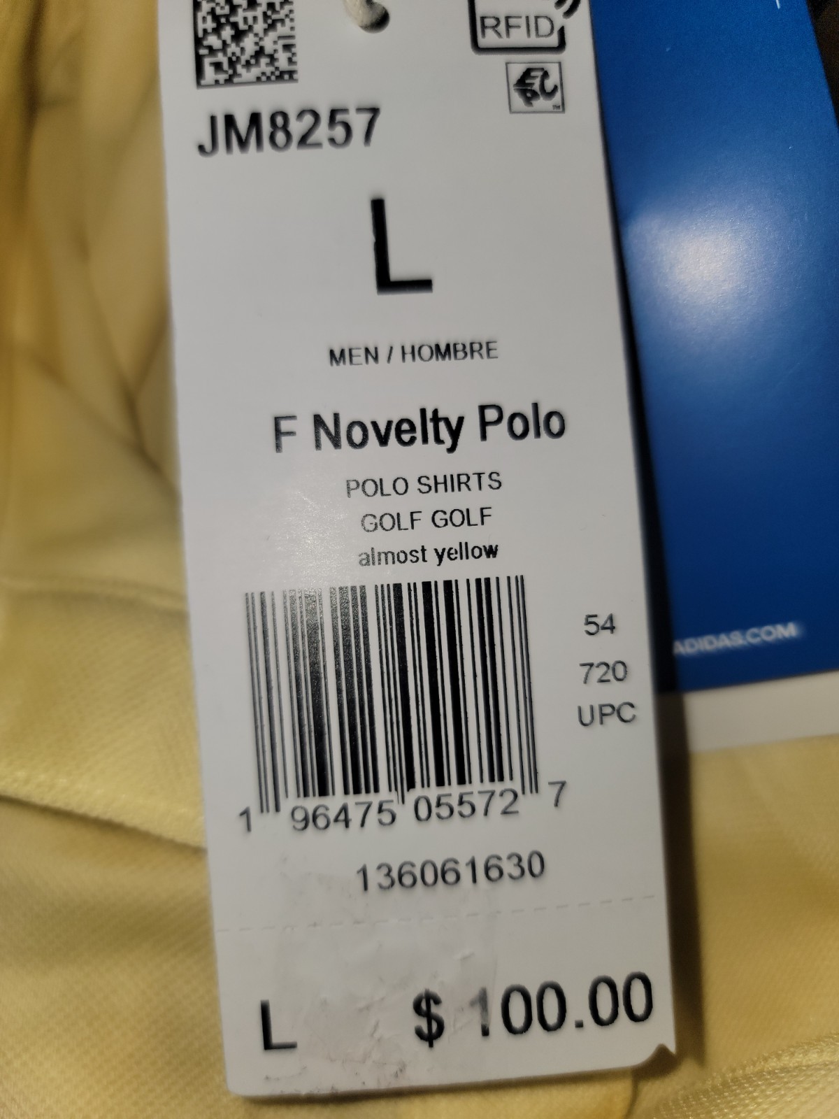 NEW MENS ADIDAS ORIGINALS TREFOIL POLO SHIRT ~SIZE LARGE  #JM8257 YELLOW/GREEN thumbnail 10