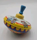 Vintage Ohio Art Tin Metal Toy Spinning Top-Works Great! Circus Design 50’s-60’s