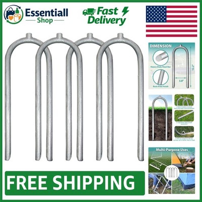 Trampoline Wind Stakes 4 Pack - Secure Your Trampoline with Galvanized Steel