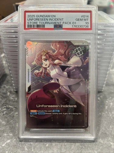 Gundam Unforeseen Incident Gundam Store Tournament Pack 01 014 Winner PSA 10 - product listing photo