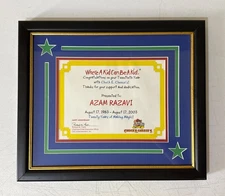 RARE: Vintage 2003 Chuck E Cheese Employee 20 Year Anniversary Award Certificate