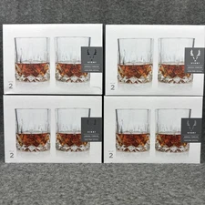 Viski 4289 Admiral Glass Tumblers Case of 8 9 oz Glasses New SEALED