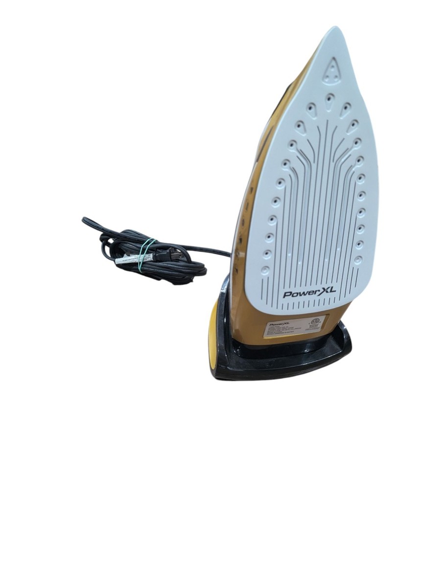 Power XL Phoenix Gold Black Cordless Iron Steamer w/ Charging Base