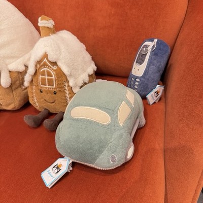 Jellycat (4): Gingerbread Houses, Wizi Car, Wiggedy Phone BRAND