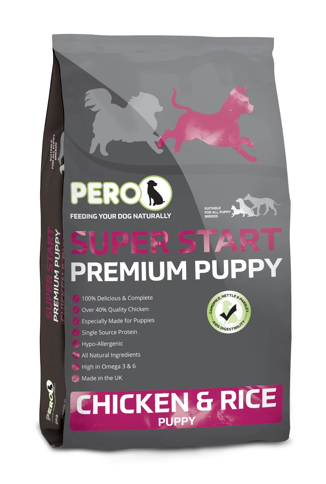Pero Super Start Puppy Chicken & Rice Dry Dog Food - 8kg