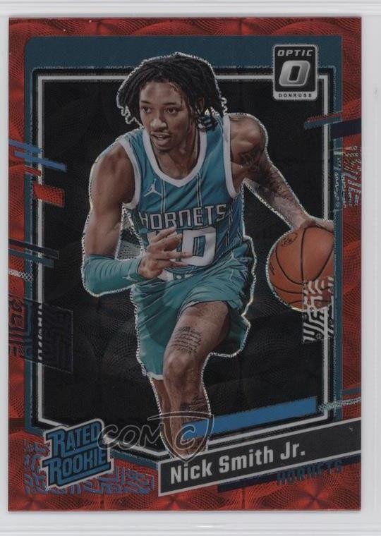 2023 Donruss Optic Rated Rookie International Red Prizm Nick Smith Jr #224 03rx