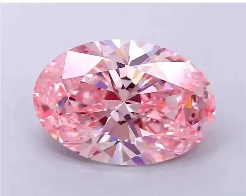 1.5Ct Lab Grown CVD Diamond Fancy Vivid Pink Color Oval Cut VS1 IGI Certified R1 - Image 2 of 4