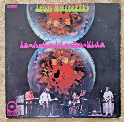 Iron Butterfly In-A-Gadda-Da-Vida (1968) SD 33-250 ATCO LP VG+ Play Tested  EX