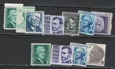 #1278...1305 1965 MNH 11 different Prominent Americans Series