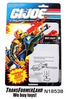 Wet-Suit Package or Card backer Actions ARAH G.I. Joe