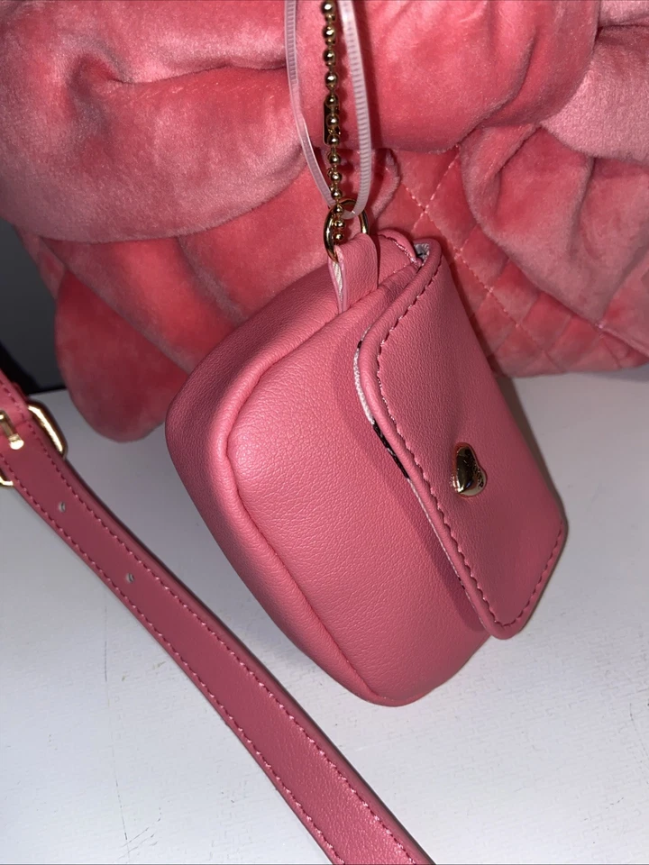 Mini Bolso de Mano Juicy Couture Atado Con Un Lazo Rosa Limonada Nuevo con Etiquetas Raro Muy Buen Estado BOLSO NUEVO Foto 2 de 4