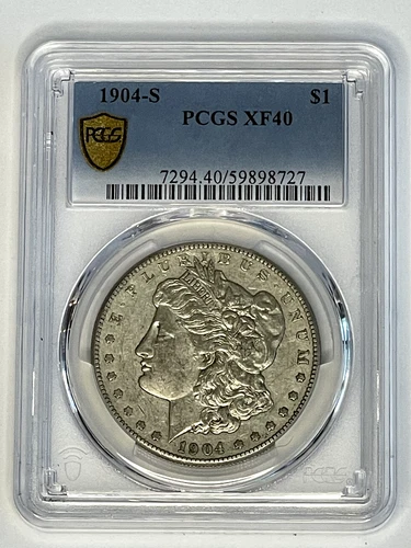1904-S Morgan Silver Dollar PCGS XF40 Nice Original Better Date ~ Free Shipping