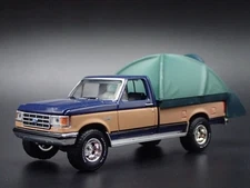 1987 87 FORD F150 XLT LARIAT PICKUP TRUCK w TENT 1:64 SCALE DIECAST MODEL CAR
