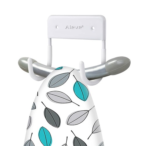 AIEVE Ironing Board Hanger Hook, Large & Small Ironing Board Storage Wall 