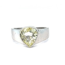 Pear Shaped Yellow Natural Diamond 1.2ct 18ct Gold Ring