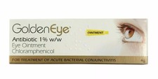 Goldeneye Antibiotic 1% w/w Chloramphenicol 4g Eye Ointment