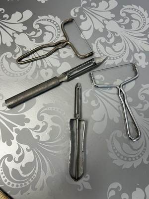 Metal Kitchen Gadgets 2 Cheese Slicers And 2 Potato Peelers