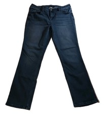 Laurie Felt Stretch Relaxed Fit Straight Leg Blue Jeans Size Large. 18