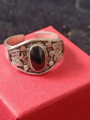 Ring Silbern Handgearbeit Siegelring alter Unbekannt  - Bild 1 von 4