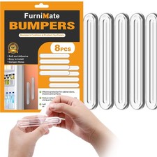 Wall Protector from Furniture 8PCS Medium, Wall Bumper Guards, Fridge Door St...