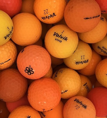 50 orange Volvik Golfbälle AAA/AA