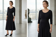 Jessica Howard Women’s Black Tea Length Dress Size 6