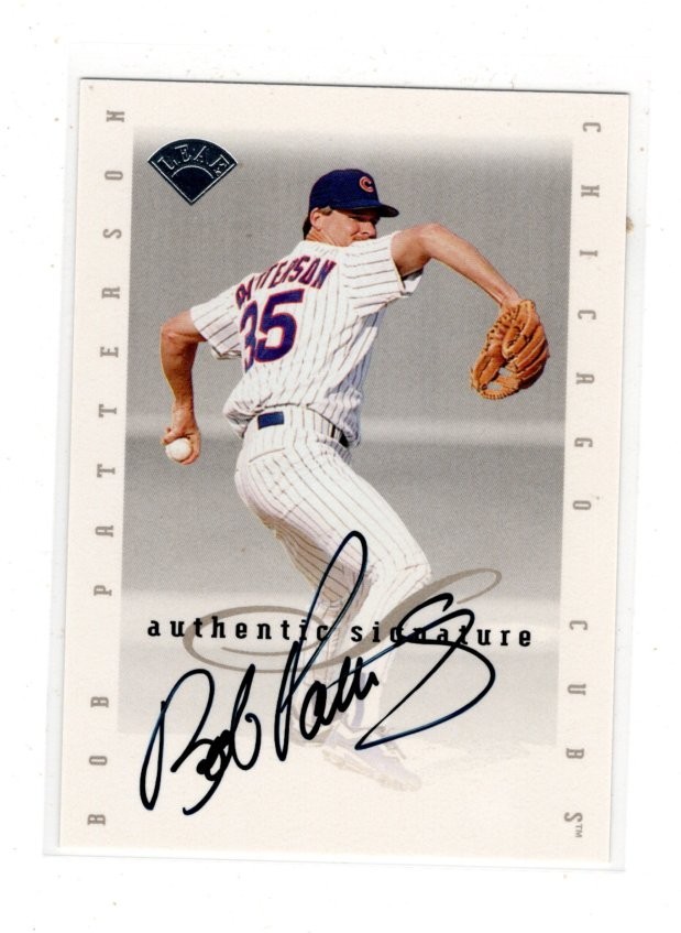 1996 Leaf Signature Extended Autographs Bob Patterson Auto