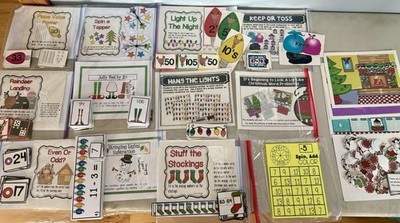 Math 12 Ready Made Centers For Leveled Instruction First Grade December