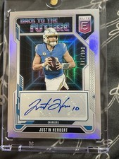 Justin Herbert #4 2025 Panini Donruss Elite Back To The Future Signature (RAW)