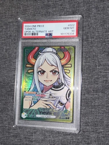 Yamato OP06-022 Alternate Art Leader One Piece Card Game PSA 10