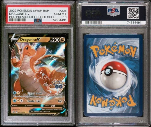2022 Pokémon SWSH BSP Dragonite V PSA 10 Gem Mint Pokémon Go