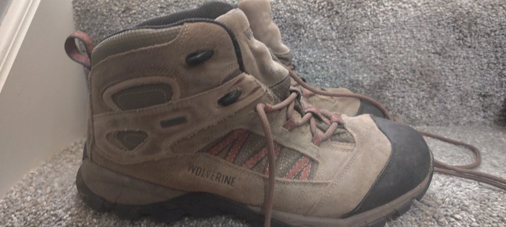 WOLVERINE MENS Blackledge FX brindle leather hiking boots SIZE 11