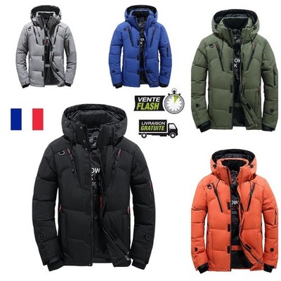 ENTE DAUNENPARKA WARME GANS DAUNENJACKE WINDDICHT MIT KAPUZE WINTER 2025 2026
