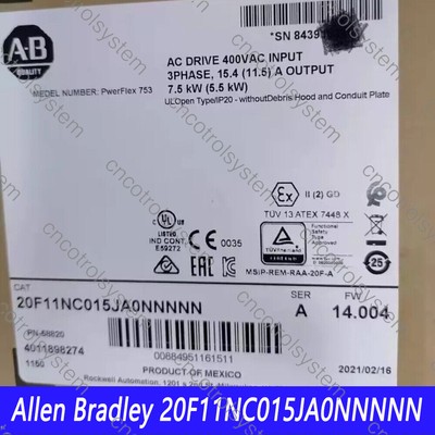 NEW~ Allen Bradley 20F11NC015JA0NNNNN PowerFlex 753 AC Drive Air Cooled