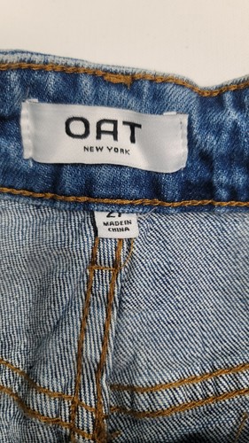 OAT New York Womens Miami High Rise MOM Fit Short Light Wash Denim Shorts Sz 27 - Picture 4 of 4